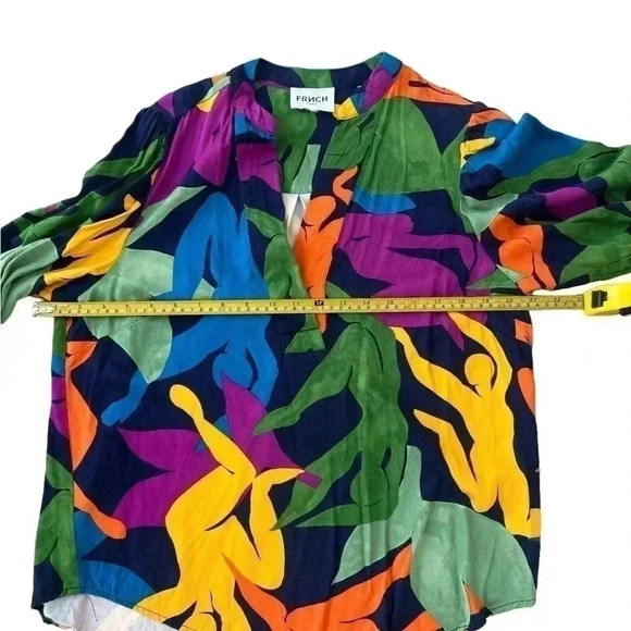 FRNCH Paris Felia Colorful Blouse Size Small - Picture 10 of 11